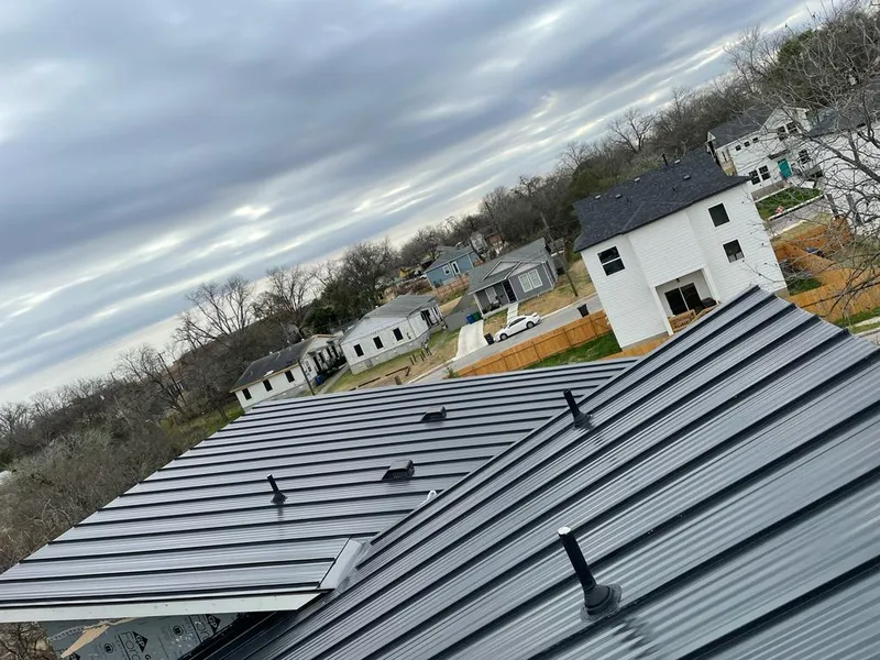Standing seam metal roof panels with vents for Skylight Repair in Swannanoa